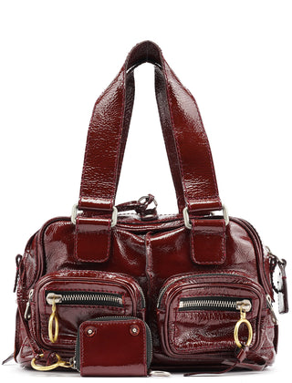 Chloe Burgundy Patent Leather Betty Tote Bag