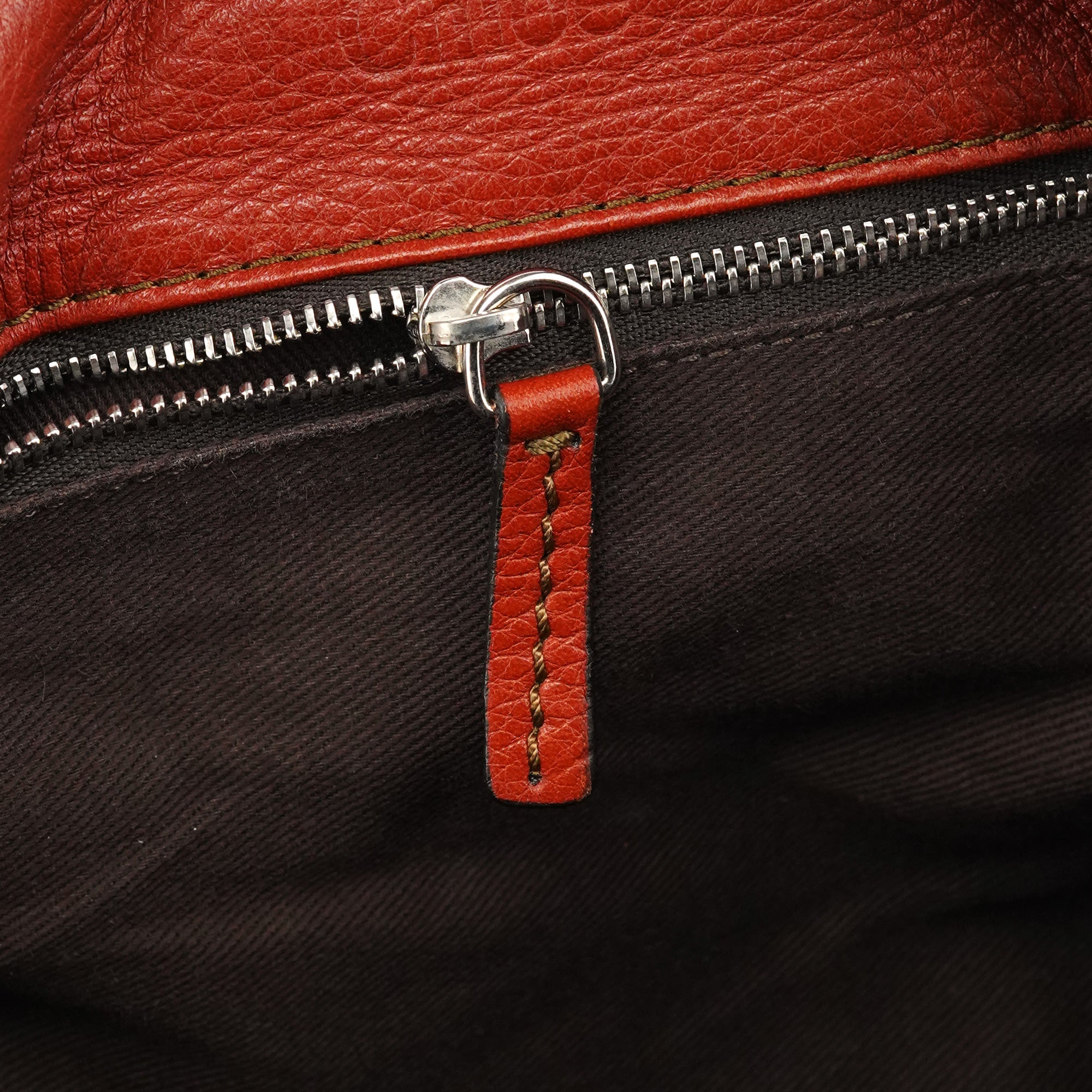 Chloe Burnt Red Leather Paddington Shoulder Bag