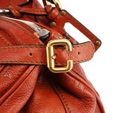 Chloe Burnt Red Leather Paddington Shoulder Bag