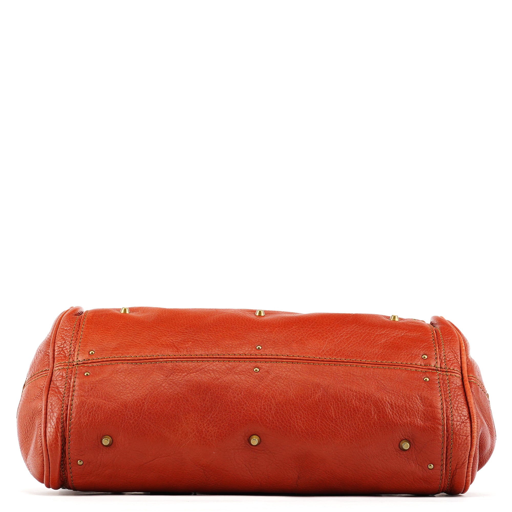 Chloe Burnt Red Leather Paddington Shoulder Bag
