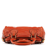 Chloe Burnt Red Leather Paddington Shoulder Bag