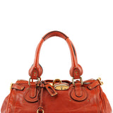 Chloe Burnt Red Leather Paddington Shoulder Bag