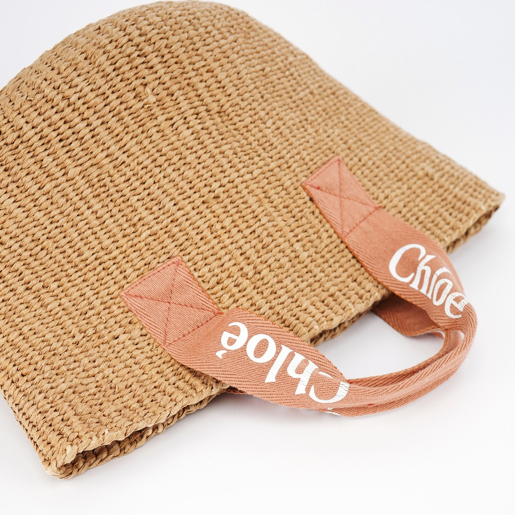 Chloé C10312 Woven Raffia Bag