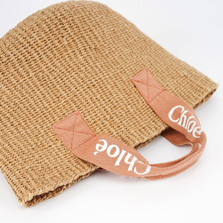 Chloé C10312 Woven Raffia Bag