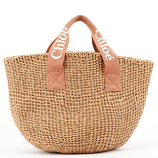 Chloé C10312 Woven Raffia Bag