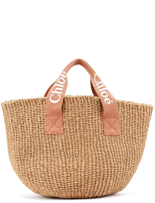 Chloé C10312 Woven Raffia Bag