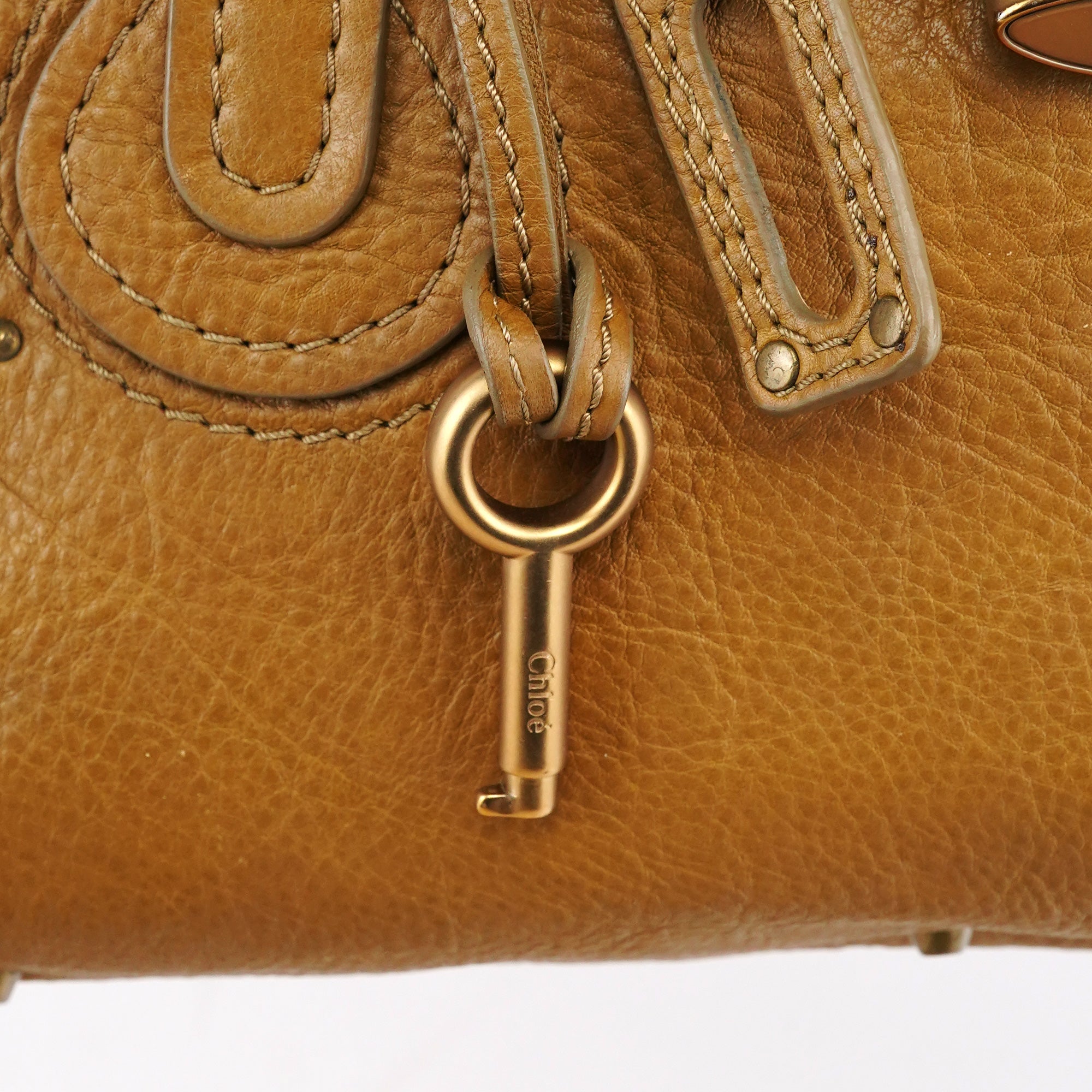 Chloé Camel Leather Paddington Shoulder Bag