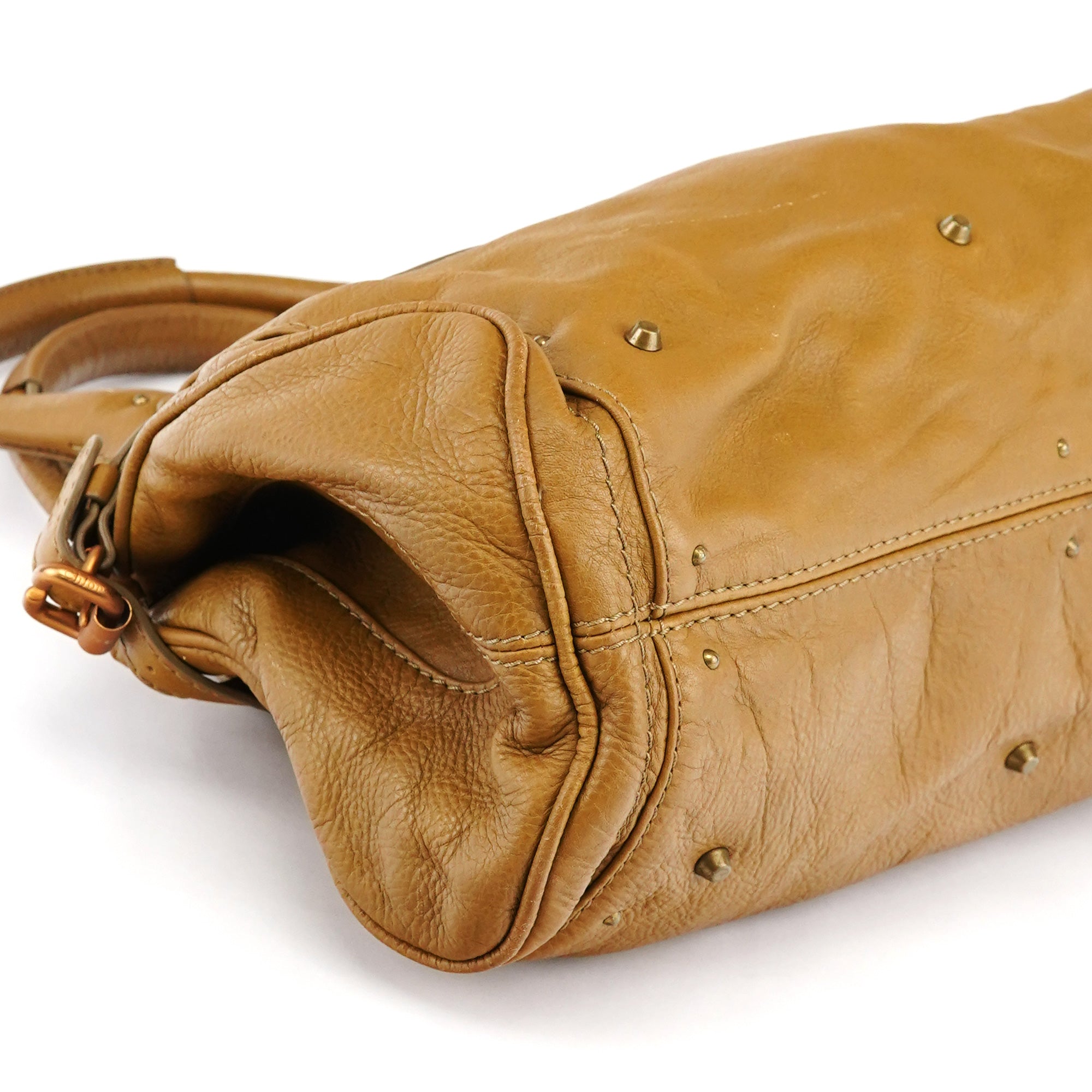 Chloé Camel Leather Paddington Shoulder Bag