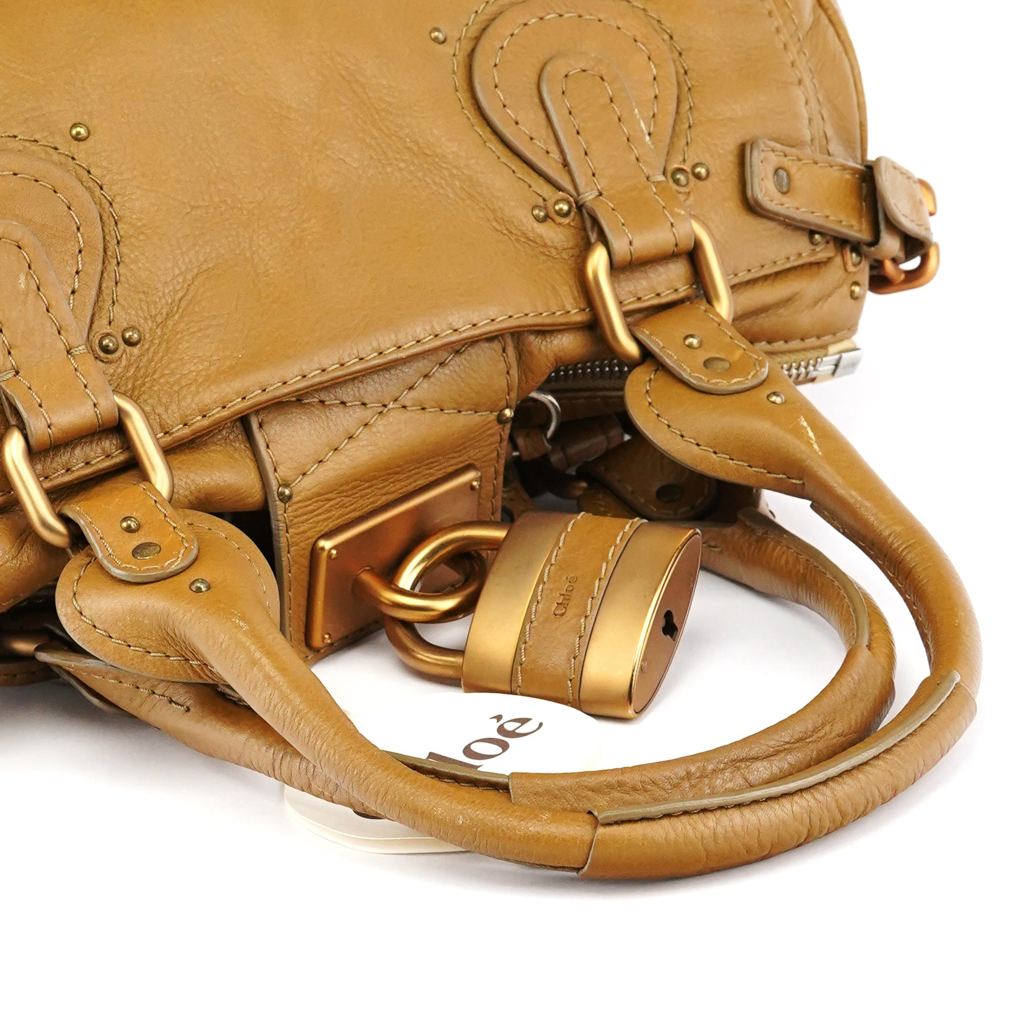 Chloé Camel Leather Paddington Shoulder Bag