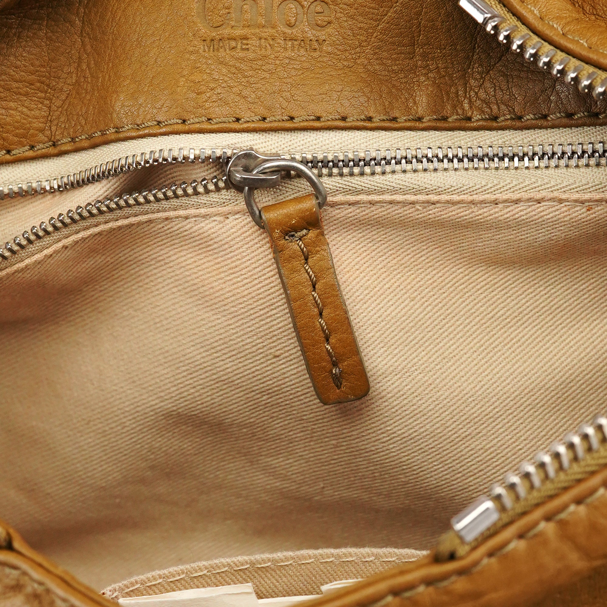Chloé Camel Leather Paddington Shoulder Bag