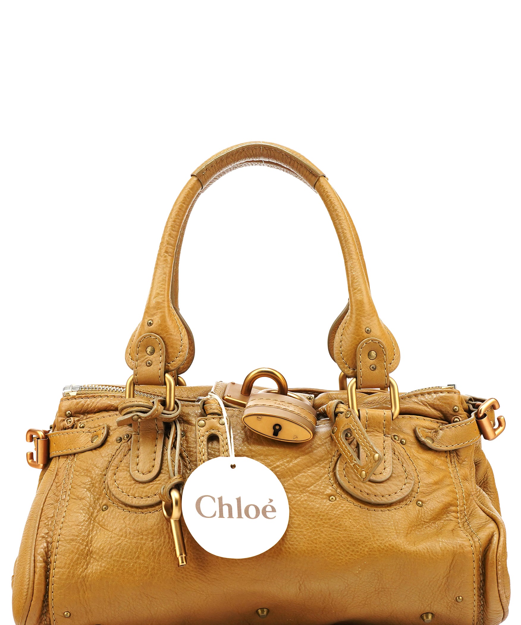 Chloé Camel Leather Paddington Shoulder Bag