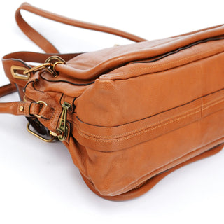 Chloe Caramel Leather Paraty 2-Way Bag
