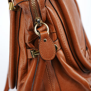 Chloe Caramel Leather Paraty 2-Way Bag