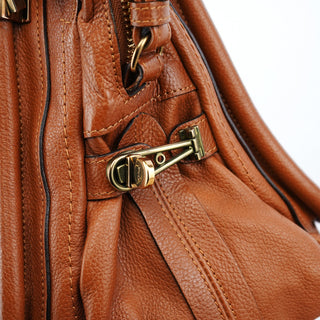 Chloe Caramel Leather Paraty 2-Way Bag