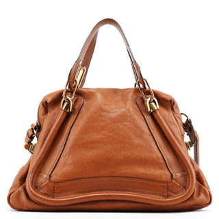 Chloe Caramel Leather Paraty 2-Way Bag