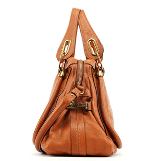 Chloe Caramel Leather Paraty 2-Way Bag