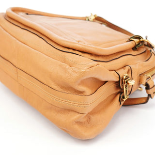 Chloé Caramel Leather Paraty 2-Way Shoulder Bag