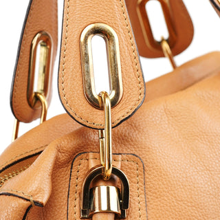 Chloé Caramel Leather Paraty 2-Way Shoulder Bag