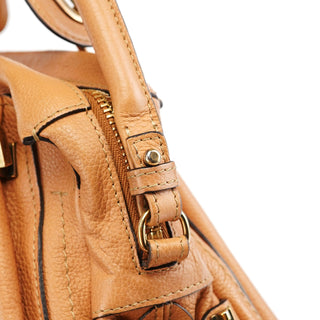 Chloé Caramel Leather Paraty 2-Way Shoulder Bag