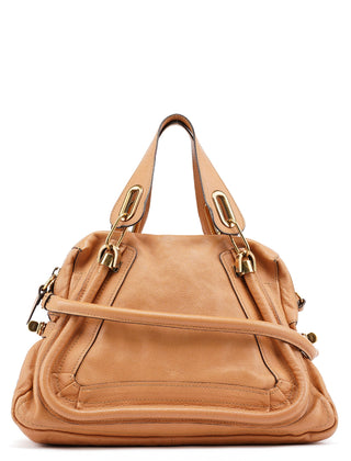 Chloé Caramel Leather Paraty 2-Way Shoulder Bag
