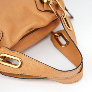 Chloé Caramel Leather Paraty 2-Way Shoulder Bag