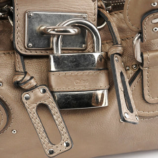 Chloe Champagne Gold Leather Paddington Shoulder Bag