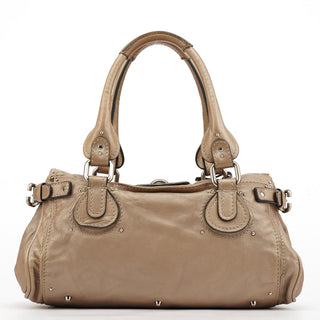 Chloe Champagne Gold Leather Paddington Shoulder Bag