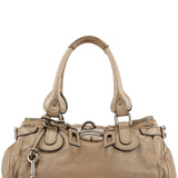 Chloe Champagne Gold Leather Paddington Shoulder Bag
