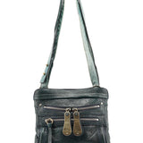 Chloé Chloé Navy Turquoise Leather Bay Crossbody Bag