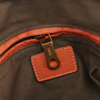 Chloe Coral Leather Marcie Shoulder Bag