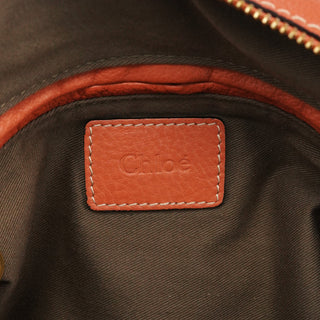 Chloe Coral Leather Marcie Shoulder Bag