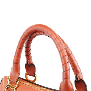 Chloe Coral Leather Marcie Shoulder Bag