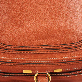 Chloe Coral Leather Marcie Shoulder Bag