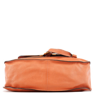 Chloe Coral Leather Marcie Shoulder Bag