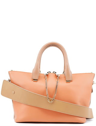 Chloé Coral Pink Leather Baily 2-Way Bag