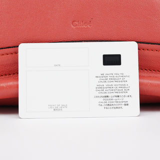 Chloe Coral Pink Leather Paraty 2-Way Bag