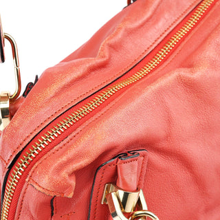 Chloe Coral Pink Leather Paraty 2-Way Bag