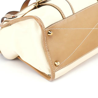 Chloé Cream Leather 2-Way Tote Bag