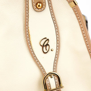 Chloé Cream Leather 2-Way Tote Bag
