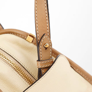 Chloé Cream Leather 2-Way Tote Bag