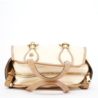 Chloé Cream Leather 2-Way Tote Bag