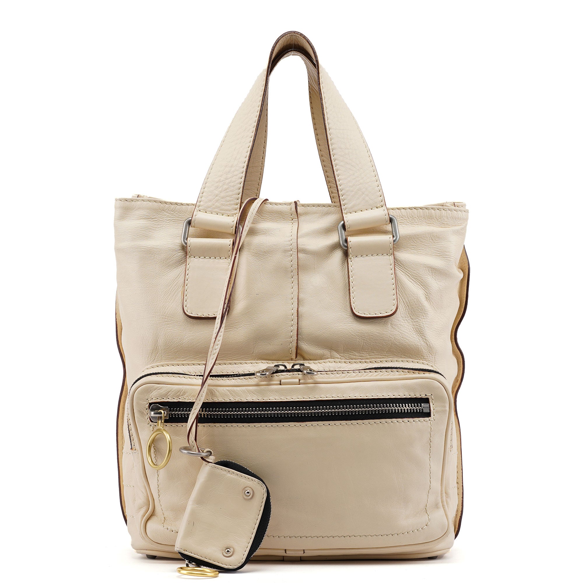 Chloé Cream Leather Betty Tote Bag