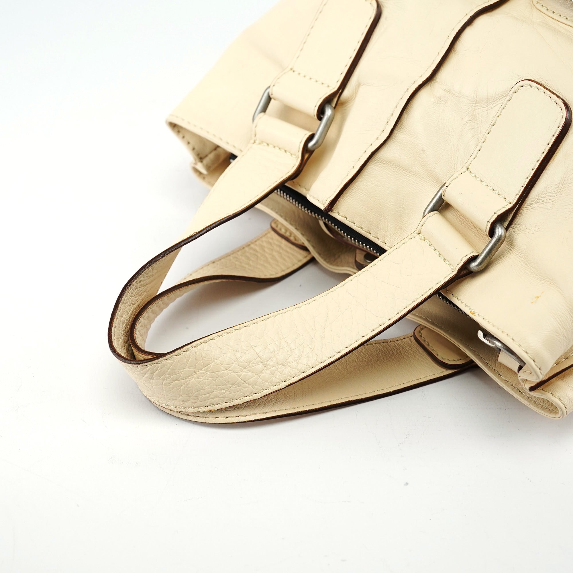 Chloé Cream Leather Betty Tote Bag