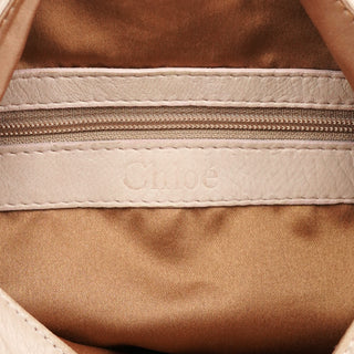 Chloé Cream Leather Embroidered Embwellished Hobo Bag