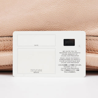 Chloe Cream Leather Paraty 2-Way Bag