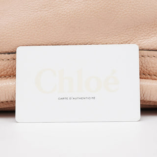 Chloe Cream Leather Paraty 2-Way Bag