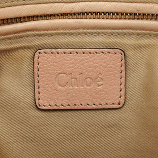 Chloe Cream Leather Paraty 2-Way Bag