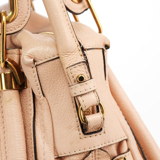 Chloe Cream Leather Paraty 2-Way Bag