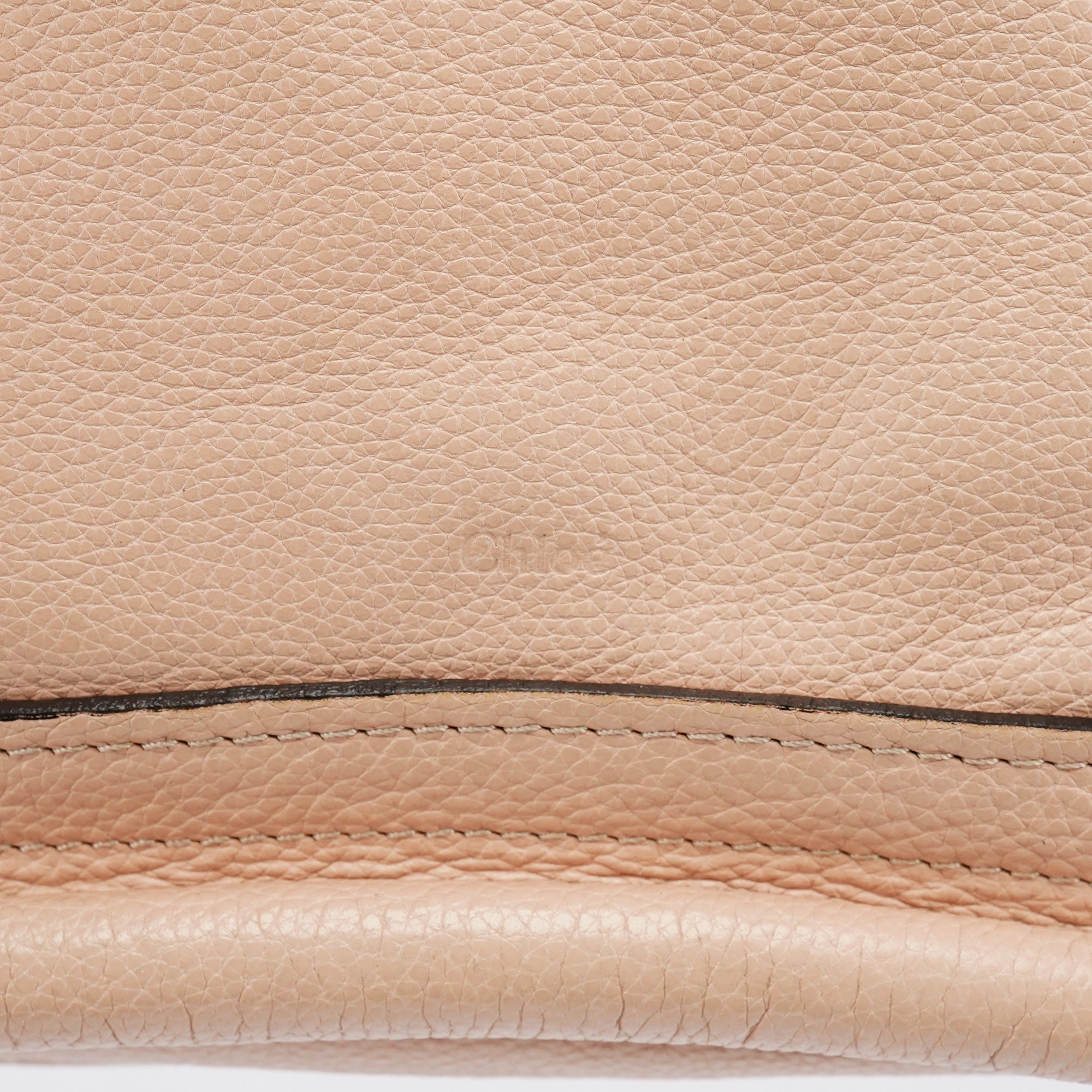 Chloé Sac deux portés Paraty en cuir crème