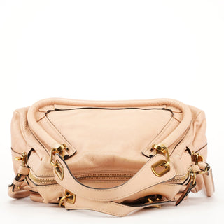 Chloe Cream Leather Paraty 2-Way Bag